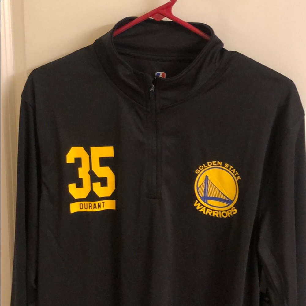 Brand new NBA full sleeves half zip Warriors shirt